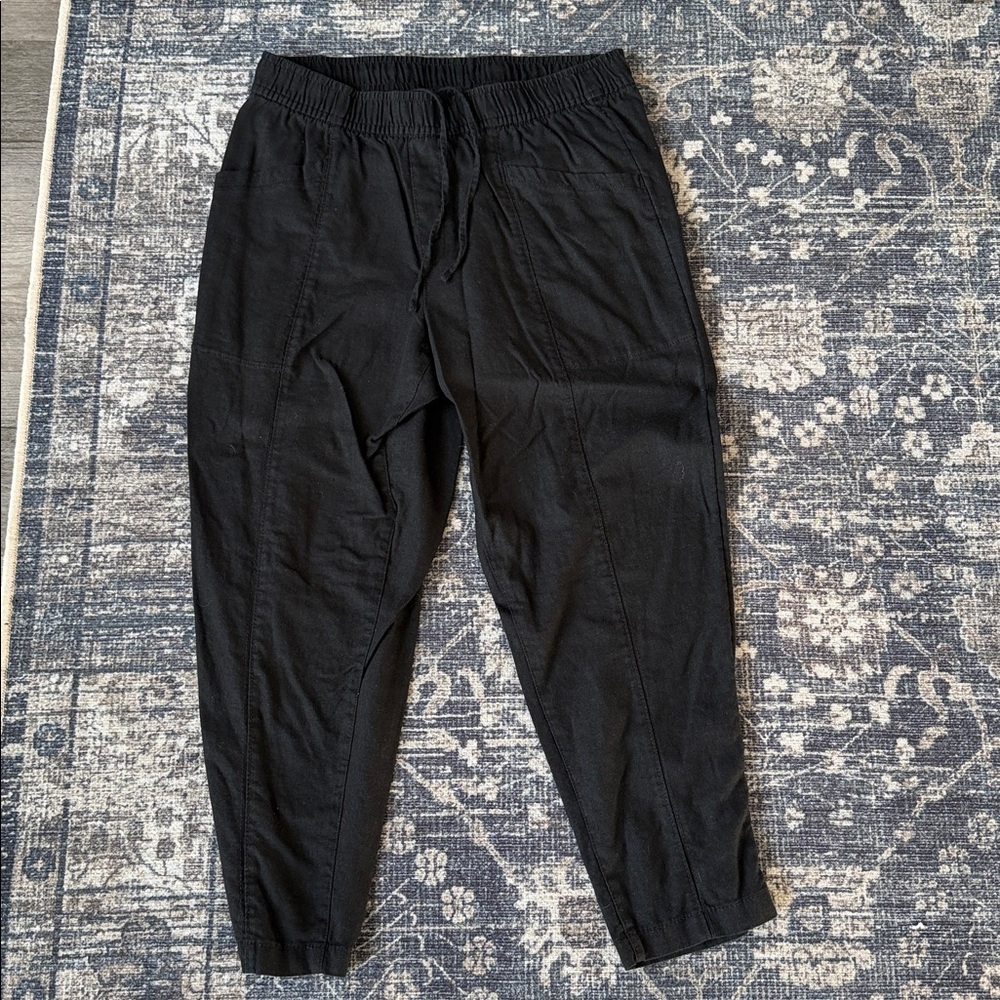 Old Navy High Rise Straight Taper Linen Pants